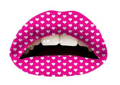 Violent Lips - Pink Hearts - Temporary Lip Appliques