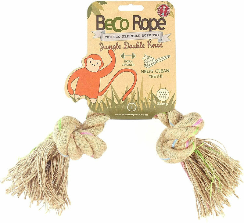Beco Double Knot Hemp Rope Toy - Large