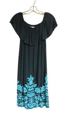 Wrangler Black Floral Off The Shoulder Dress