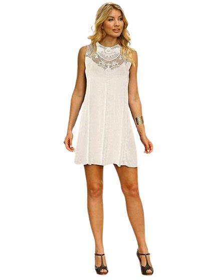Wrangler Women's Ivory Swing Dress | Little BIt Western | Little Bit Western Wrangler Women's Ivory Swing Dress | Little BIt Western | Little Bit Western