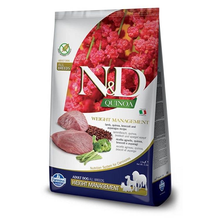 N&D Quinoa - Weight Management - Lamb, Quinoa, Broccoli, and Aspargagus - All Breeds
